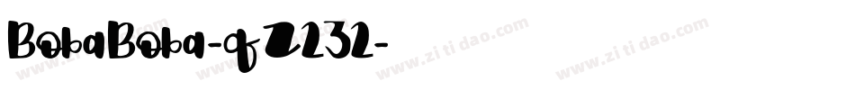 BobaBoba-qZ232字体转换