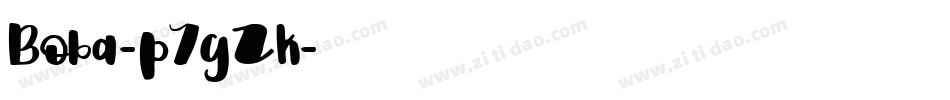 Boba-p7gZK字体转换