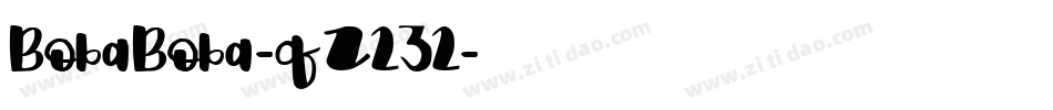 BobaBoba-qZ232字体转换
