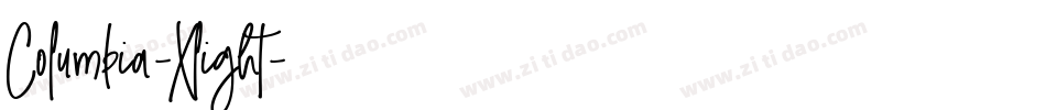 Columbia-Xlight字体转换