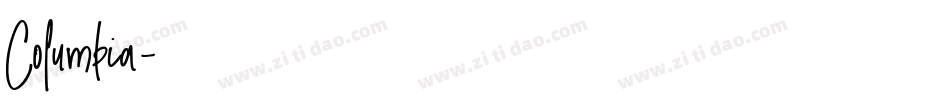 Columbia字体转换