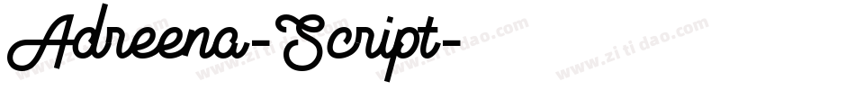 Adreena-Script字体转换