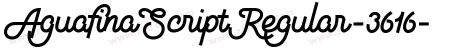 AguafinaScriptRegular-3616字体转换