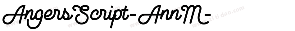 AngersScript-AnnM字体转换