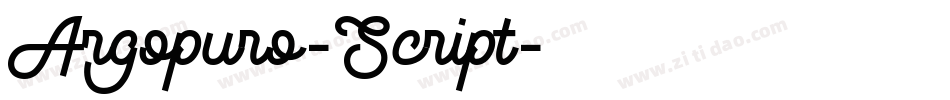 Argopuro-Script字体转换