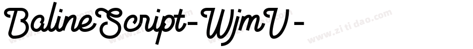 BalineScript-WjmV字体转换