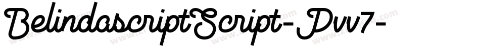BelindascriptScript-Pvv7字体转换