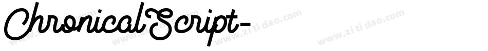 ChronicalScript字体转换