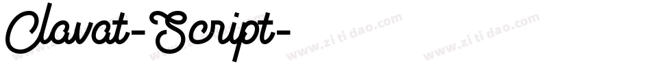 Clavat-Script字体转换