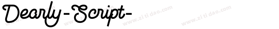 Dearly-Script字体转换