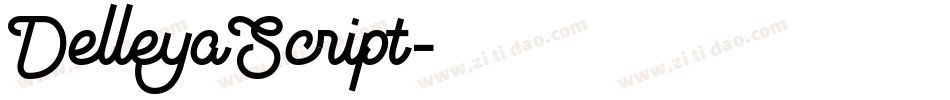 DelleyaScript字体转换
