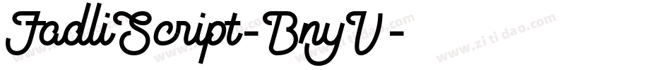 FadliScript-BnyV字体转换