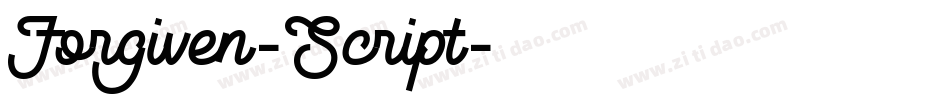 Forgiven-Script字体转换