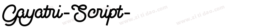Gayatri-Script字体转换