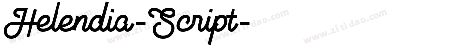 Helendia-Script字体转换