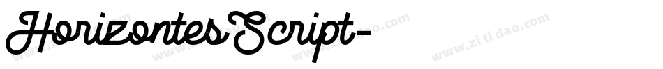 HorizontesScript字体转换