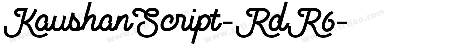KaushanScript-RdR6字体转换