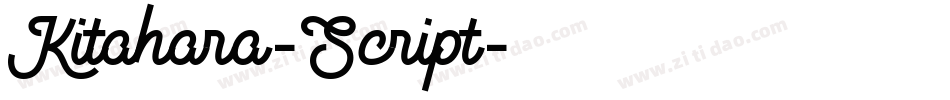 Kitahara-Script字体转换
