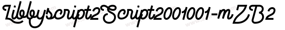 Libbyscript2Script2001001-mZB2字体转换