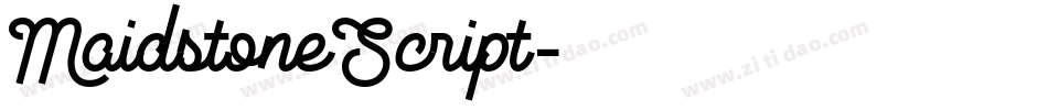 MaidstoneScript字体转换