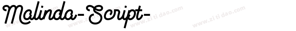 Malinda-Script字体转换