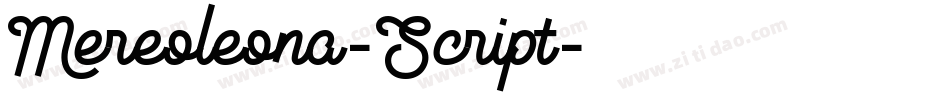 Mereoleona-Script字体转换