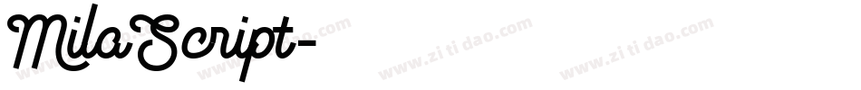 MilaScript字体转换