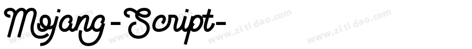 Mojang-Script字体转换