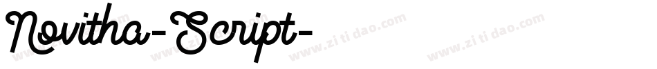 Novitha-Script字体转换