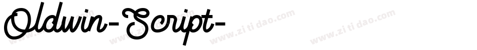 Oldwin-Script字体转换