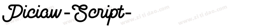 Piciaw-Script字体转换