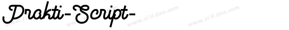 Prakti-Script字体转换
