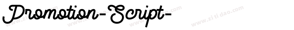 Promotion-Script字体转换
