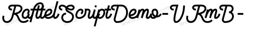 RafttelScriptDemo-VRmB字体转换