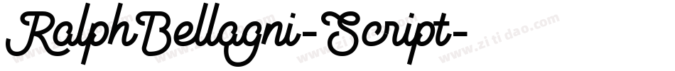 RalphBellagni-Script字体转换