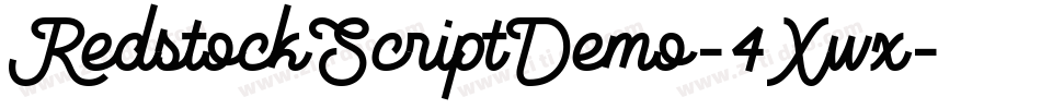 RedstockScriptDemo-4Xwx字体转换