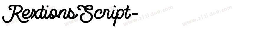RextionsScript字体转换