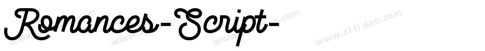 Romances-Script字体转换
