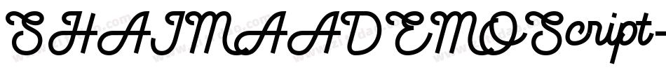 SHAIMAADEMOScript字体转换