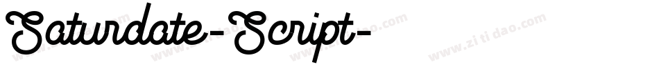 Saturdate-Script字体转换