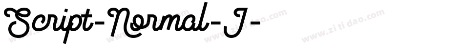 Script-Normal-I字体转换