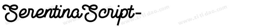 SerentinaScript字体转换