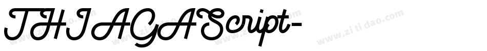 THIAGAScript字体转换