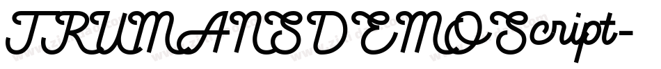 TRUMANSDEMOScript字体转换