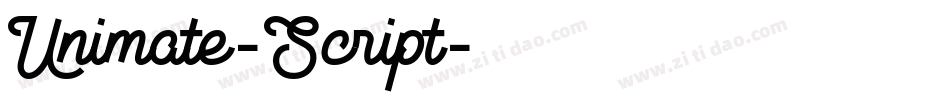 Unimate-Script字体转换