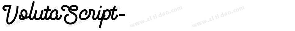 VolutaScript字体转换