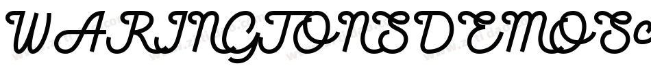 WARINGTONSDEMOScript字体转换