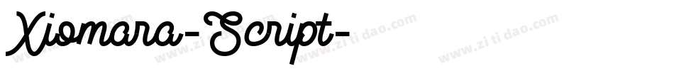 Xiomara-Script字体转换