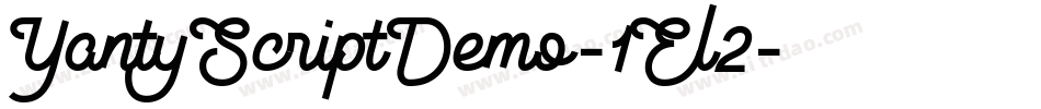 YantyScriptDemo-1El2字体转换