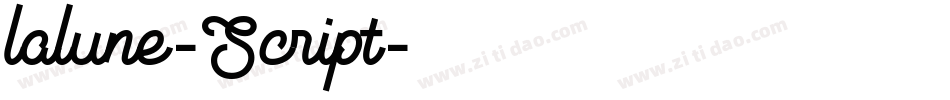 lalune-Script字体转换